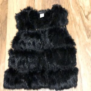 BCBG MaxAzria Fur Black Vest